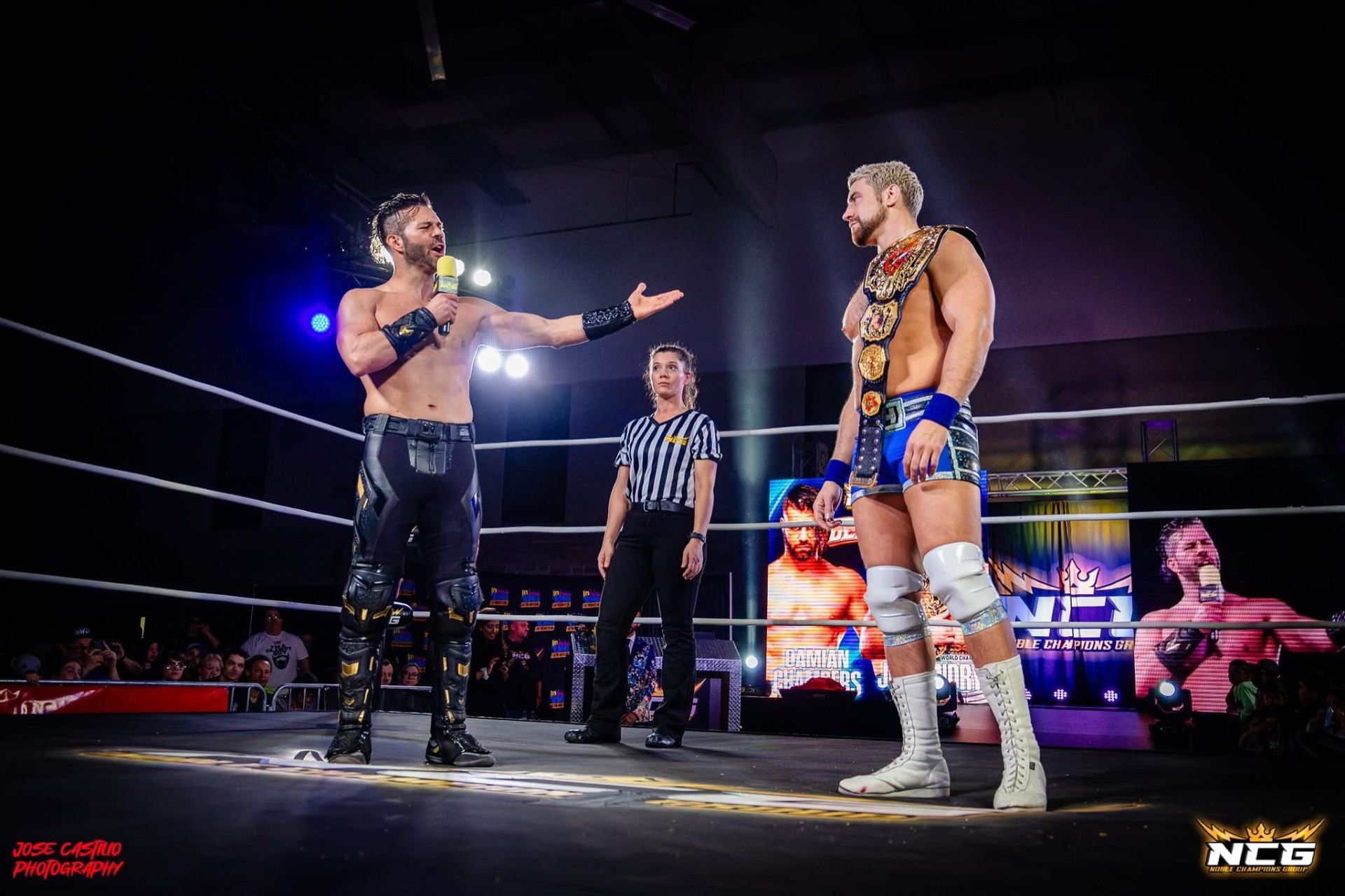 Armbar Pro Wrestling live in the ring