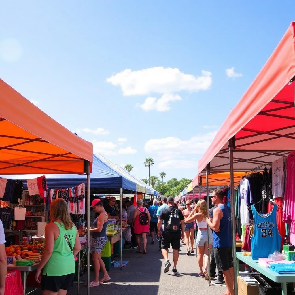 Vendor marketplace tents